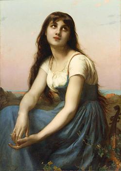Etienne Adolphe Piot : A Young Beauty